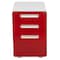 Flash Furniture Drawer File Cabinet, White/Red HZ-AP535-02-RED-WH-GG - alternate 3